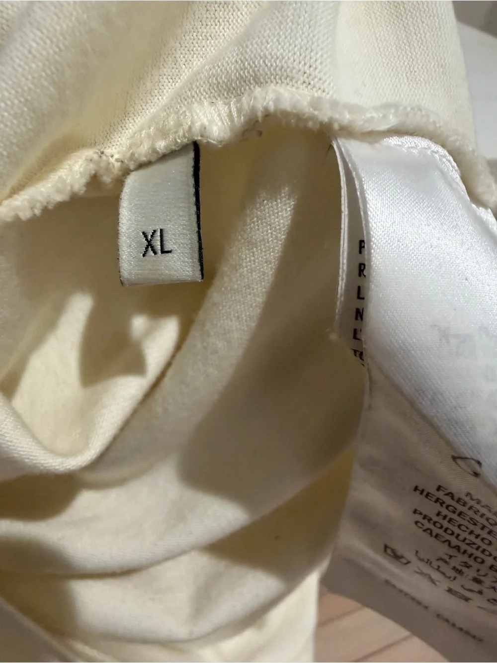 Gucci Cream Tee with Red Logo and Green Accents
